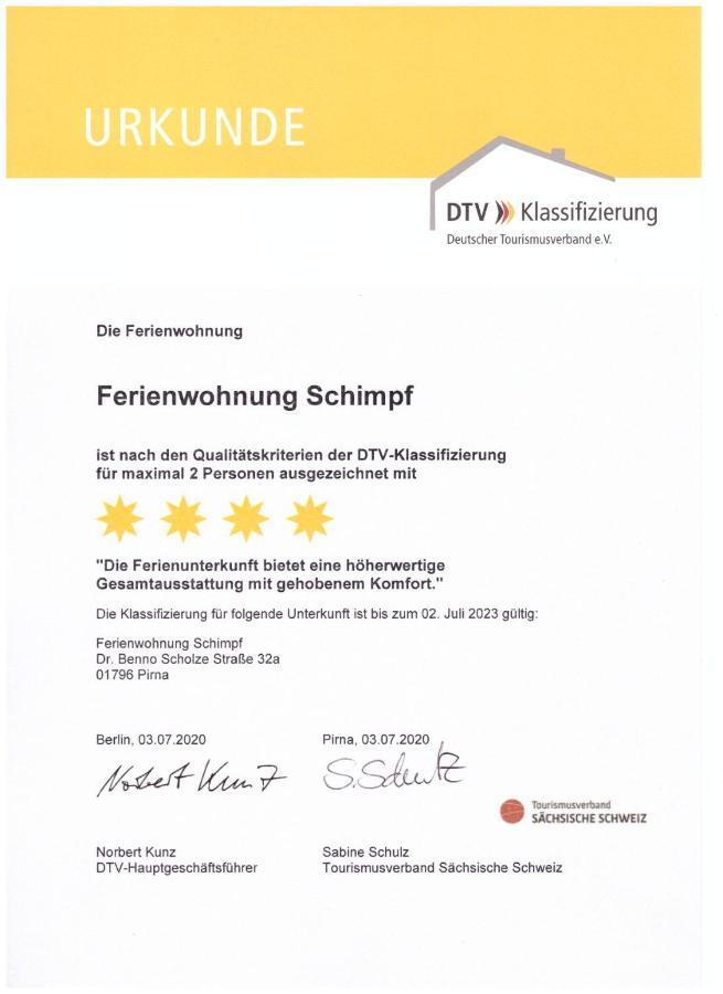 Fewo Schimpf Pirna Exterior foto